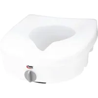 Carex E-Z Lock Raised Toilet Seat - White