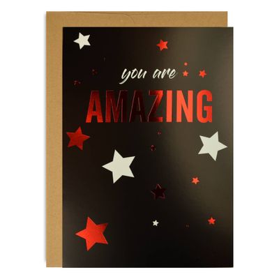 3ct You are Amazing Encouragement Cards Black