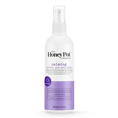 The Honey Pot Company, Refreshing Lavender Rose Panty and Body Plant-Derived Deodorant Spray - 4 fl oz