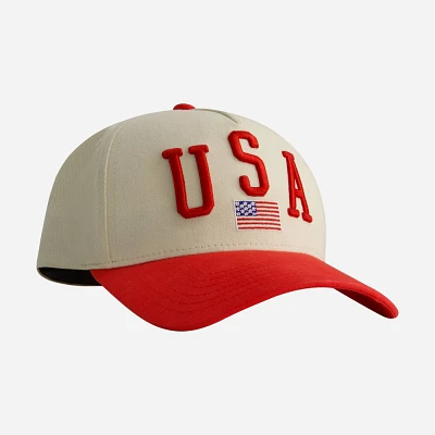 Concept One USA Baseball Hat - Red/Cream