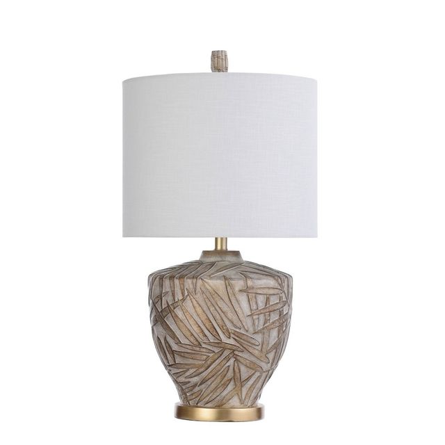 Coastal Sand Finish And Seashell Motif Table Lamp Beige - Stylecraft :  Target