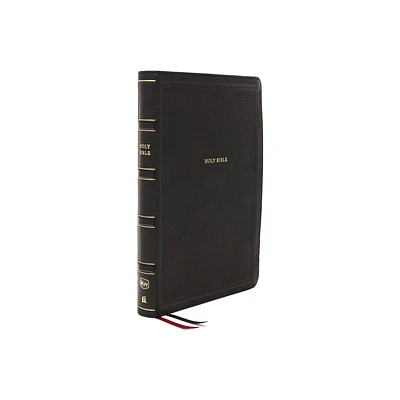 Nkjv, Deluxe End-Of-Verse Reference Bible, Personal Size Large Print, Leathersoft, Black, Red Letter Edition, Comfort Print - by Thomas Nelson