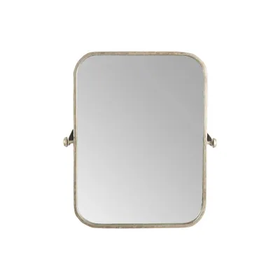 Metal Framed Pivoting Wall Mirror Silver - Storied Home