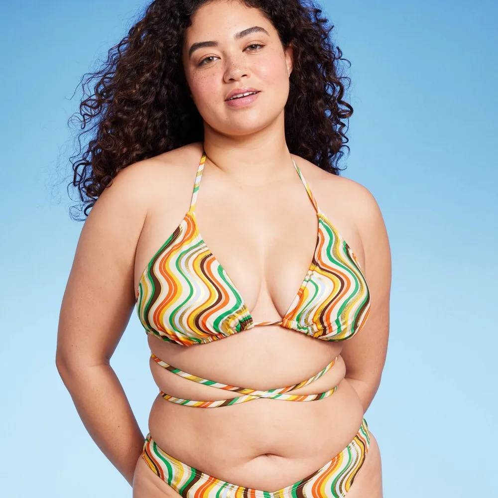 triangle bikini tie