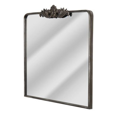29 x 37 Ornate Metal Accent Wall Mirror Antique Bronze - Head West