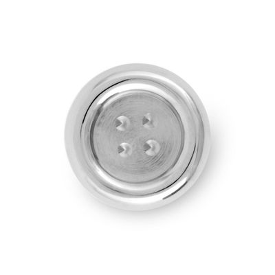 Dritz Brass Button Knob Nickel: Cabinet Knobs & Pulls, Brass Plated, Silver Finish, Drawer & Dresser Knobs, 1 Pc