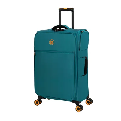 it luggage Simultaneous Softside Medium Checked Expandable Spinner Suitcase