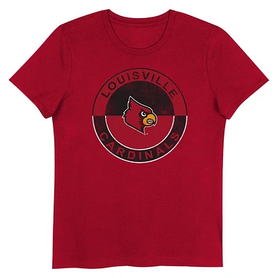 NCAA Louisville Cardinals Girls Crew Neck T-hirt