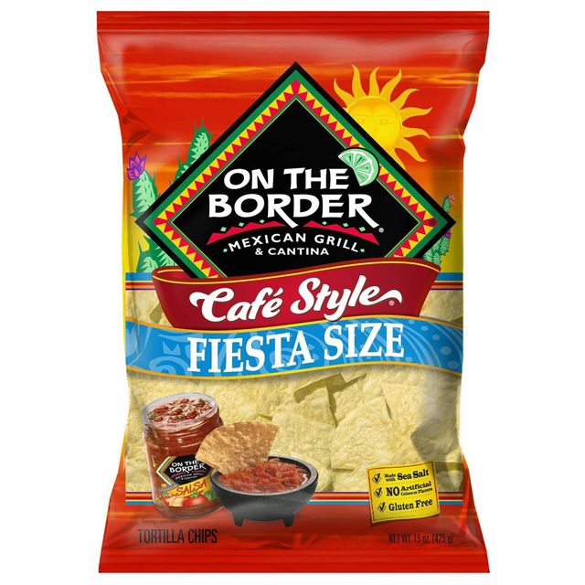 On The Border Caf Style Tortilla Chips - 15oz