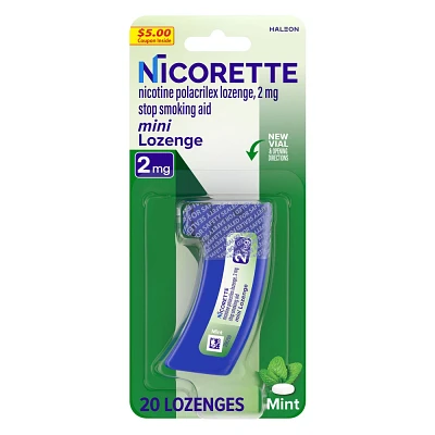 Nicorette 2mg Stop Smoking Aid Nicotine Mini Lozenge - Mint