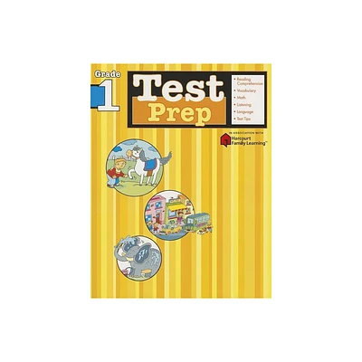 Test Prep, Grade 1 - (Flash Kids Harcourt Family Learning) by Flash Kids (Paperback)