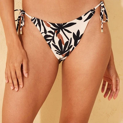 Women Side-Tie Extra High Leg Cheeky Bikini Bottom