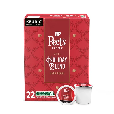 Peets Coffee Holiday Blend Dark Roast Coffee - 22ct