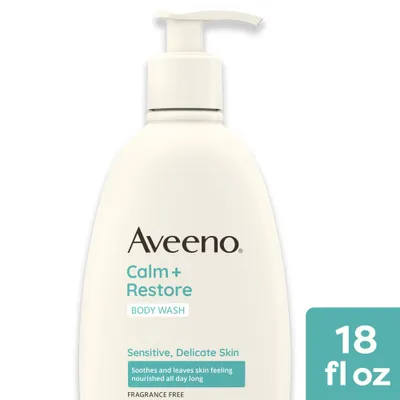 Aveeno Calm + Restore Daily Body Wash for Sensitive Skin - 18 fl oz