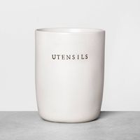 Stoneware Utensil Holder Cream - Hearth & Hand with Magnolia: Chic Storage for Kitchen Tools