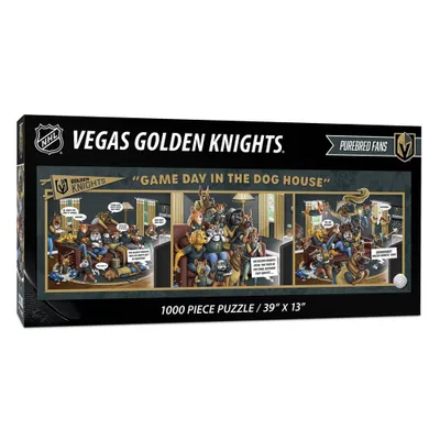 NHL Vegas Golden Knights Game Day in the Dog House Puzzle - 1000pc