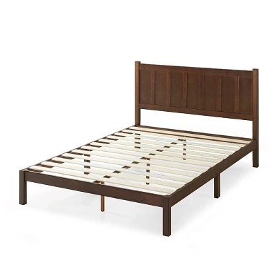 Adrian Wood Platform Bed Frame Brown - Zinus
