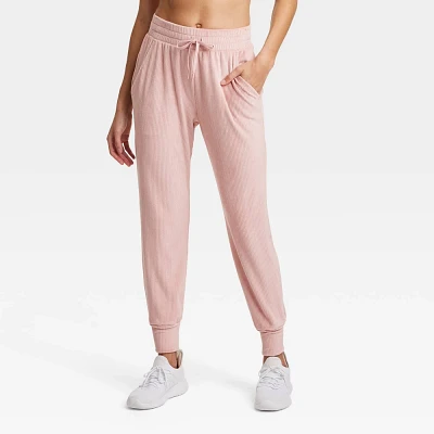 Women Velour Ribbed Jogger Sweatpant