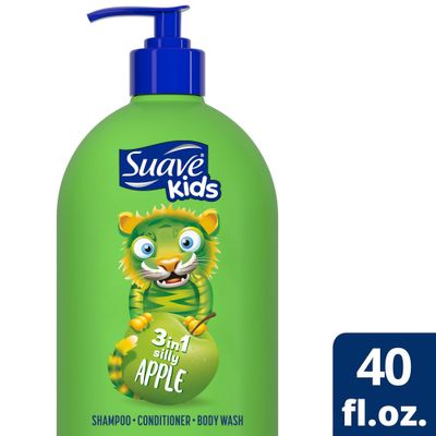 Suave Kids Apple 3-in-1 Shampoo + Conditioner + Bodywash - 40 fl oz