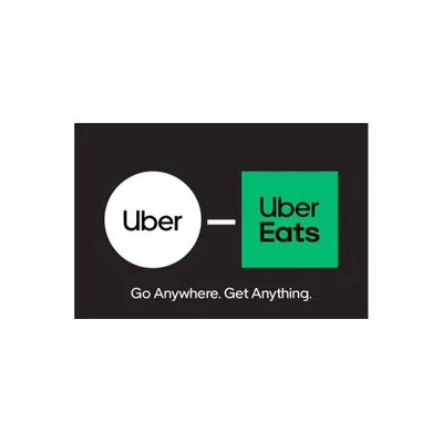 $15 Uber and Uber Eats Gift Card (Email Delivery)