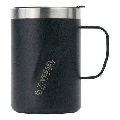 EcoVessel 12oz Transit Insulated Stainless Steel Coffee and Camping Mug