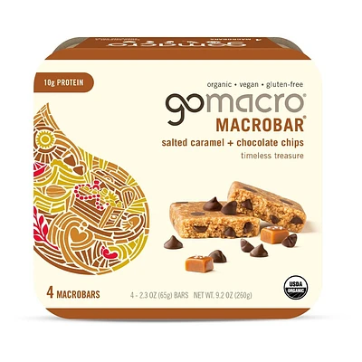 GoMacro Salted Caramel Chocolate Chips MacroBar - 4ct/ 7.1oz