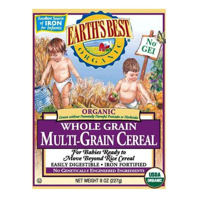 Earths Best Organic Whole Grain Multi-Grain Baby Cereal - 8oz