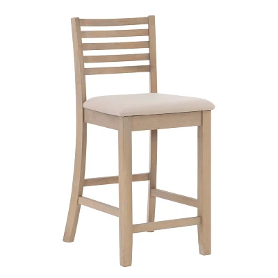 Linon Torino Counter Height Barstool Gray/Beige