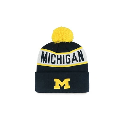 NCAA Michigan Wolverines Knit Cuffed Pom Beanie