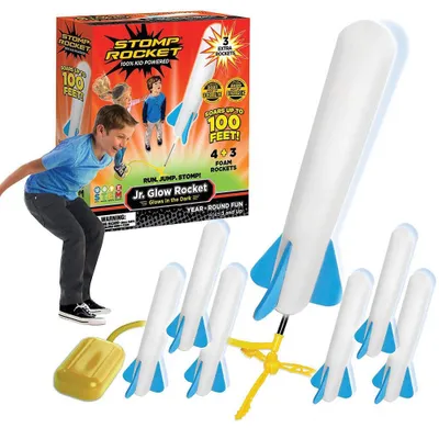 Stomp Rocket Original Jr. Glow Rocket Launcher for Kids