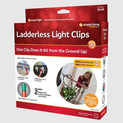 Simple Living Solutions 50ct String Light Ladderless Light Clips