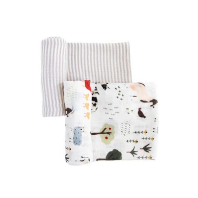 Red Rover Organic Cotton Muslin Swaddle Blanket