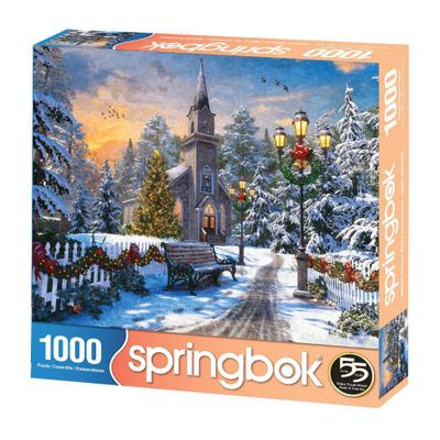 Springbok Holiday Church Jigsaw Puzzle - 1000pc