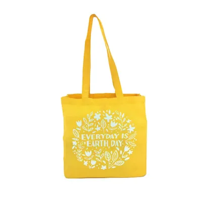 Reusable Tote Bag Earth Day Yellow - Spritz