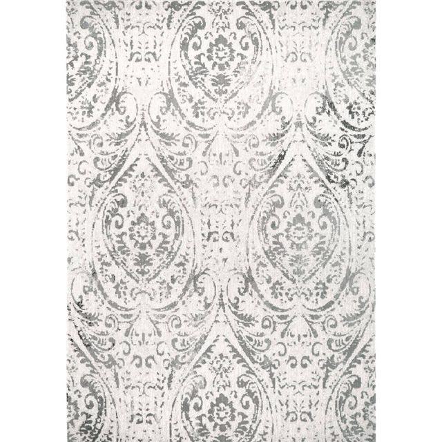 53 x 72 Sofia Juniper Indoor/Outdoor Rug Ivory/Gray - Nicole Miller