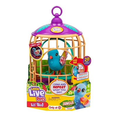 Little Live Pets Lil Bird & Cage - Jungle Series Pango