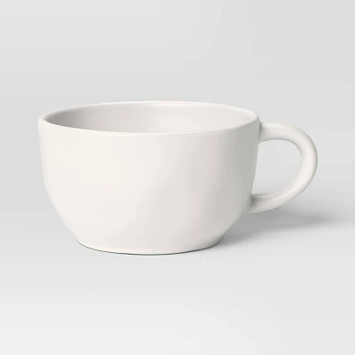 13 fl oz Stoneware Latte Mug with Peek-a-boo Heart - Threshold