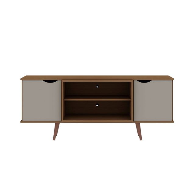 Hampton TV Stand for TVs up to 55  - Manhattan Comfort: Mid-Century Media Console with Storage