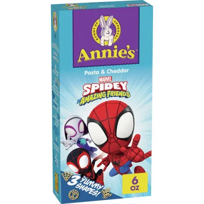 Annies Spidey Shapes Cheddar Mac and Cheese - 6oz