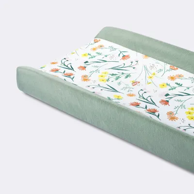 Wipeable Changing Pad Cover - Garden Floral - Cloud Island