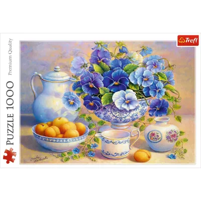 Trefl Blue Bouquet Jigsaw Puzzle - 1000pc