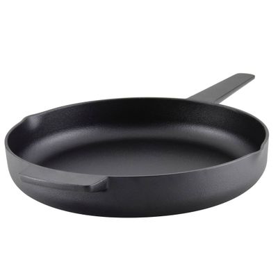 KitchenAid Cast Iron 12 Open Frying Pan Pre-Seasoned