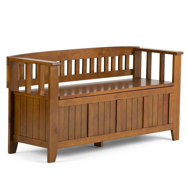 WyndenHall 48 Normandy Solid Wood Entryway Storage Bench