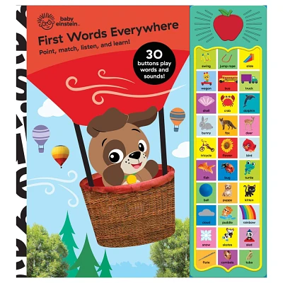 Baby Einstein First Words Everywhere! 30 Button Animal Sound Book