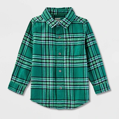 Toddler Boy Adaptive Plaid Flannel Shirt