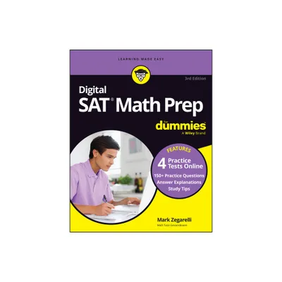 Digital SAT Math Prep for Dummies - 3rd Edition by Mark Zegarelli (Paperback)