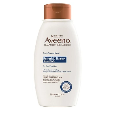 Aveeno Scalp Soothing Fresh Greens Blend Shampoo Clarifying & Volumizing Shampoo for Thin or Fine Hair - 12 fl oz