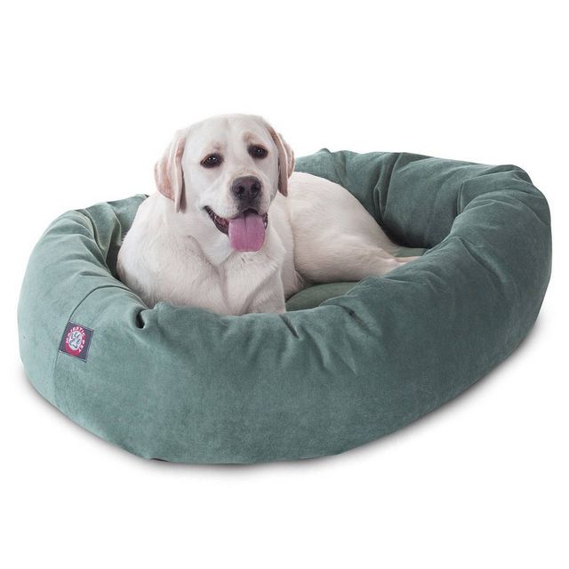 Majestic Pet Villa Bagel Dog Bed - Muddy Aqua - Large - L