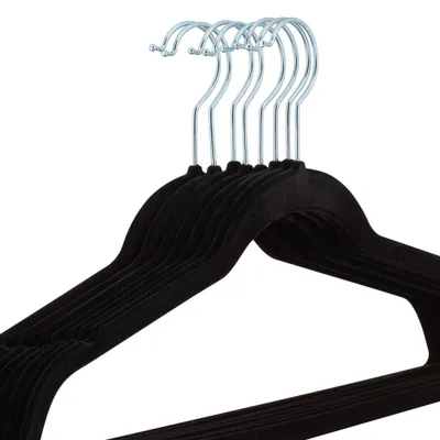 Laura Ashley 25pk Deluxe Velvet Hangers : Non-Slip Clothes Hangers for Adult Pants, Shirts, Skirts, Sweaters