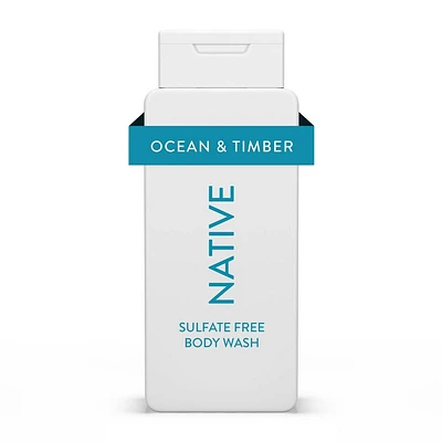 Native Body Wash - Ocean & Timber - Sulfate Free - 18 fl oz